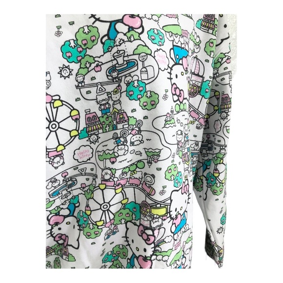 Hello kitty graphic print hello kitty city park monogram cozy hoodie size medium - Picture 7 of 16